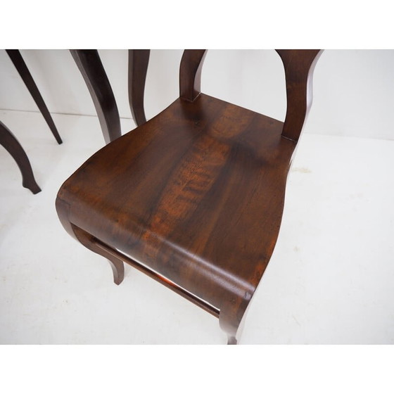 Image 1 of Ensemble de salle à manger en bois Beidermeier, 1850