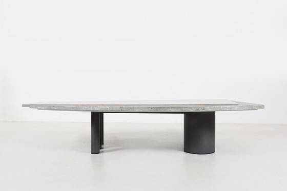 Image 1 of Table basse sculpturale en marbre et pierre par Pia Manu, 1970S