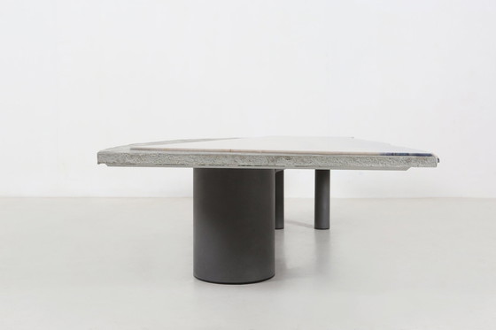 Image 1 of Table basse sculpturale en marbre et pierre par Pia Manu, 1970S