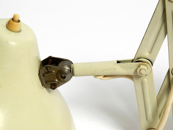 Image 1 of Original Mid Century Beige Industrial Design Foldable Extendable Wall "Scissor" Lamp From Sis