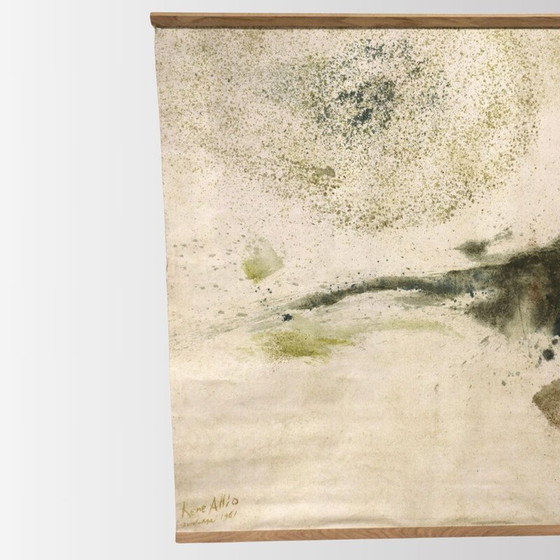 Image 1 of Huile sur toile vintage de René Allio, France 1961