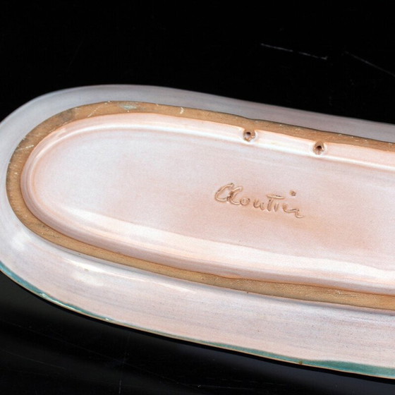 Image 1 of Plateau de poche en céramique vintage des frères Cloutier, 1950