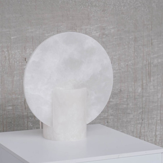 Image 1 of Paire de lampes de table en albâtre, Espagne 1990