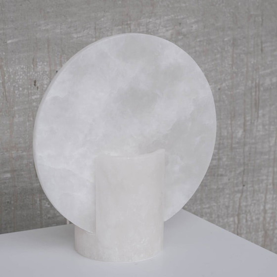 Image 1 of Paire de lampes de table en albâtre, Espagne 1990