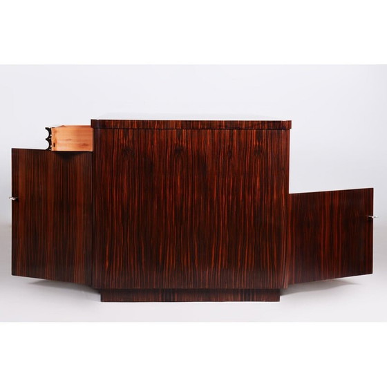 Image 1 of Bureau vintage en ébène et chêne, France 1930