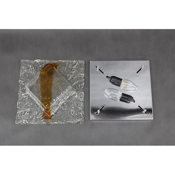 Image 1 of Plafonnier vintage en verre de Murano, Italie 1970