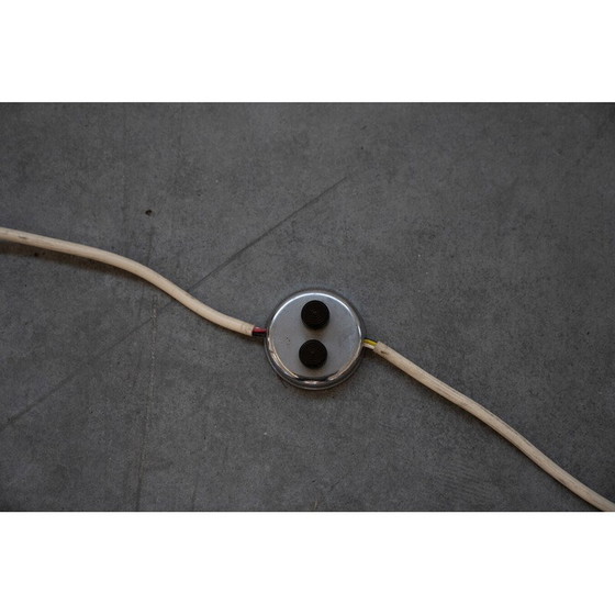 Image 1 of Lampadaire vintage modèle AM-AS en verre opalin et métal chromé par Franco Albini pour Sirrah Italia, Italie 1960