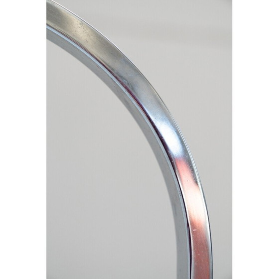 Image 1 of Lampadaire vintage modèle AM-AS en verre opalin et métal chromé par Franco Albini pour Sirrah Italia, Italie 1960