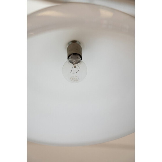 Image 1 of Lampadaire vintage modèle AM-AS en verre opalin et métal chromé par Franco Albini pour Sirrah Italia, Italie 1960