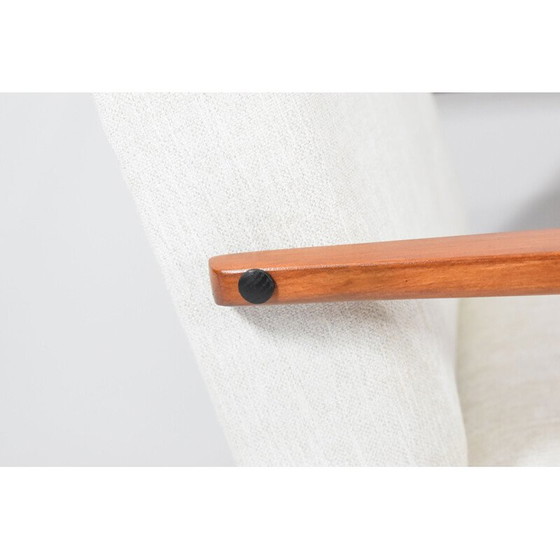 Image 1 of Fauteuil vintage VAR, 1960s, entièrement rénové, tapissé, couleur beige Scandinave 1960