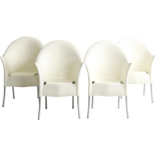 Ensemble de 4 chaises vintage "Lord Yo" par Philippe Starck pour Aleph, 1994