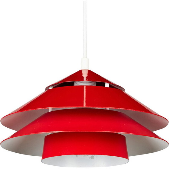 Image 1 of Lampe suspendue vintage en aluminium Jeka, 1980
