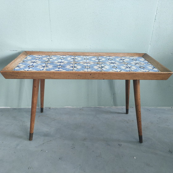 Image 1 of Table d'appoint vintage (danoise) en mosaïque des années 60