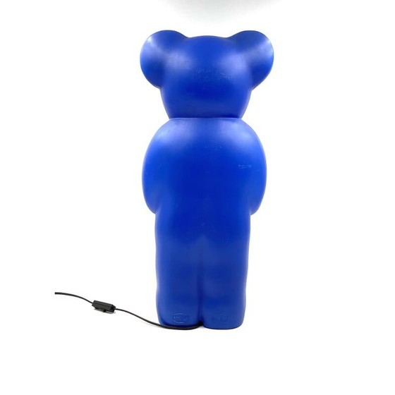 Image 1 of Lampe postmoderne vintage en forme d'ours bleu par Heinz Klein pour Elmar Flötotto, Allemagne 1990