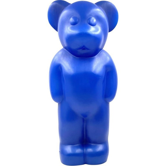 Image 1 of Lampe postmoderne vintage en forme d'ours bleu par Heinz Klein pour Elmar Flötotto, Allemagne 1990