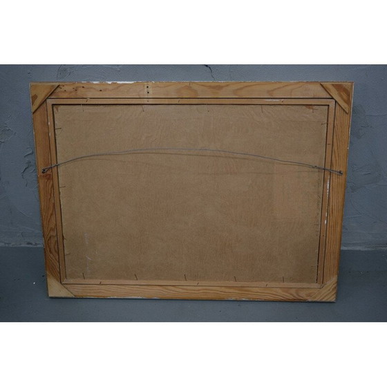 Image 1 of Huile sur assiette moderne d'Ove Olson, France 1973