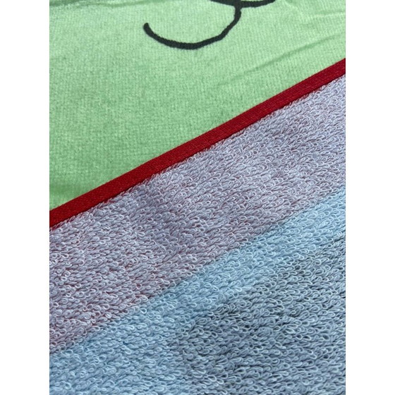 Image 1 of Serviette de plage vintage "Tintin dans l'eau" par Hergé pour Jalla, 1995