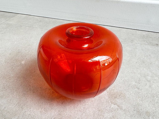 Image 1 of 1X Copieur A.D. pour le vase de la libération de Leerdam / vase orange 1945