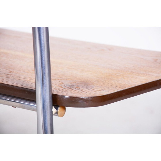 Image 1 of Chariot à boissons vintage en chêne par Jindrich Halabala pour Up Zavody, 1930