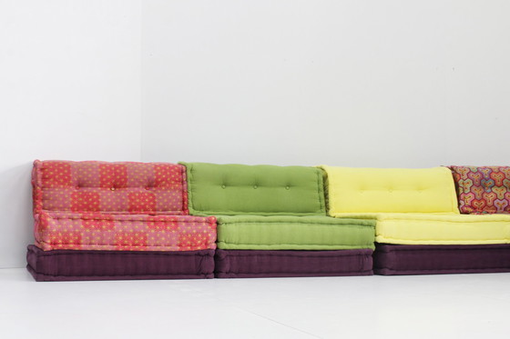 Image 1 of Roche Bobois Mah Jong Sofa Kenzo Takada Design By Hans Hopfer , Set Of 15