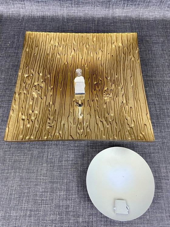 Image 1 of Applique (1 de 3), Appliques, Art Déco, Mid Century Modern, Chrome, Verre de Murano, Luminaires de luxe, Vintage, Unique