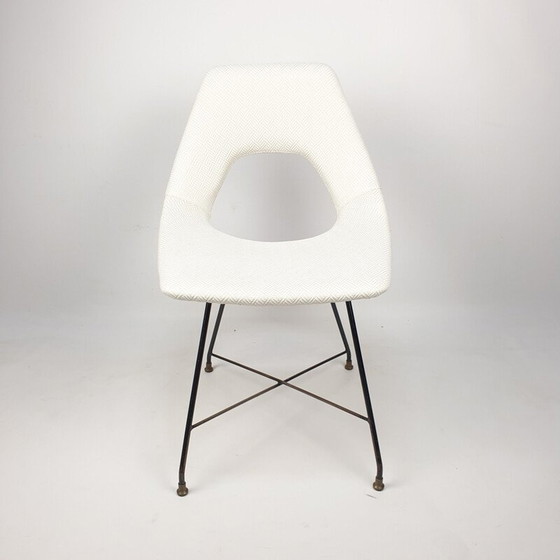 Image 1 of Chaise de salle à manger Cosmos vintage par Augusto Bozzi pour Saporiti, Italie 1950s