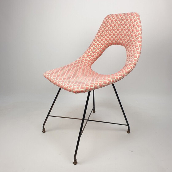 Image 1 of Chaise de salle à manger Cosmos vintage par Augusto Bozzi pour Saporiti, Italie 1950s