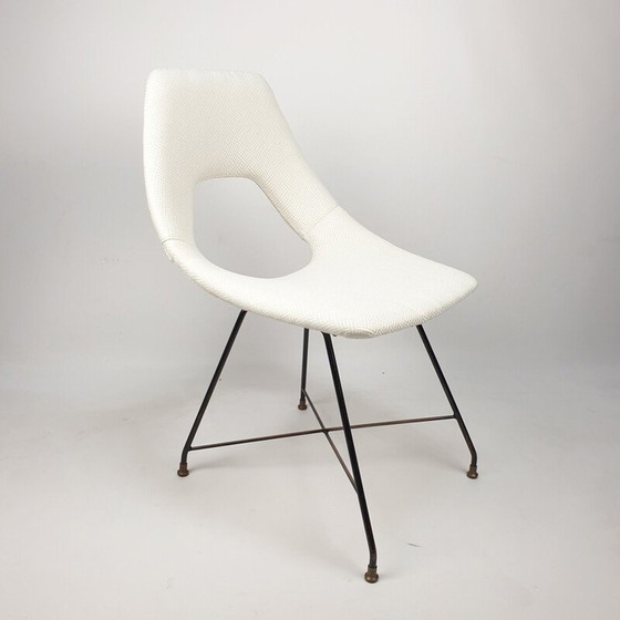 Image 1 of Chaise de salle à manger Cosmos vintage par Augusto Bozzi pour Saporiti, Italie 1950s
