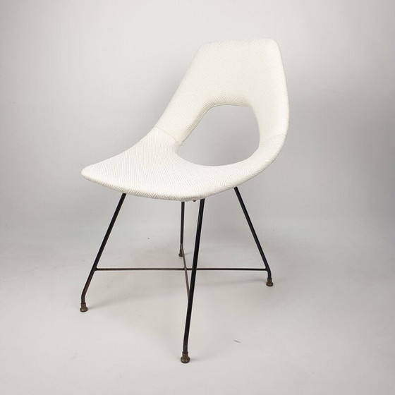 Image 1 of Chaise de salle à manger Cosmos vintage par Augusto Bozzi pour Saporiti, Italie 1950s