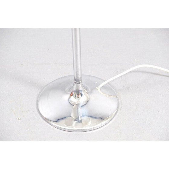 Image 1 of Lampe de table vintage en verre et chrome de Temde, Allemagne 1979