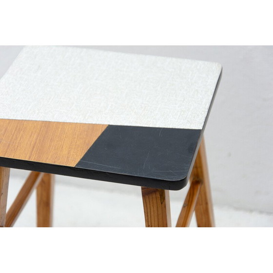 Image 1 of Jardinière vintage en formica et bois d'épicéa, années 1960