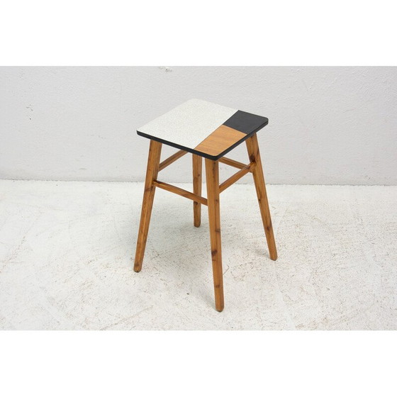 Image 1 of Jardinière vintage en formica et bois d'épicéa, années 1960