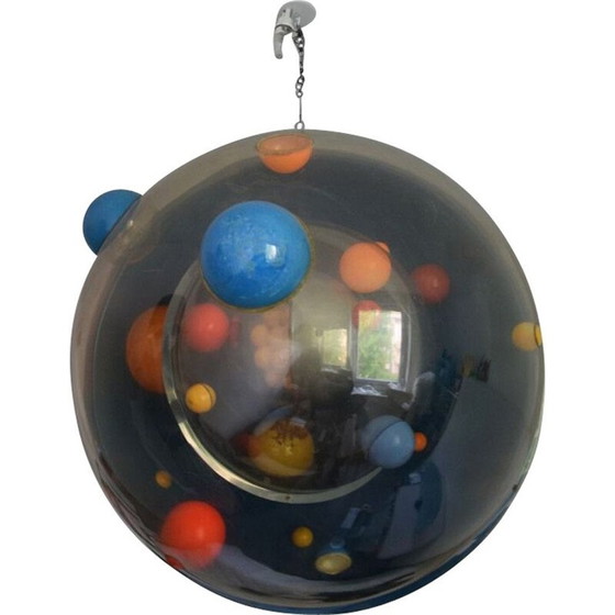 Image 1 of Sculpture vintage globe atomique univers pop art graff art 3D, 1970