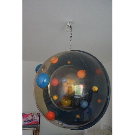 Image 1 of Sculpture vintage globe atomique univers pop art graff art 3D, 1970