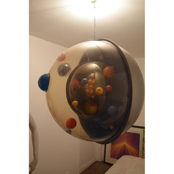 Image 1 of Sculpture vintage globe atomique univers pop art graff art 3D, 1970