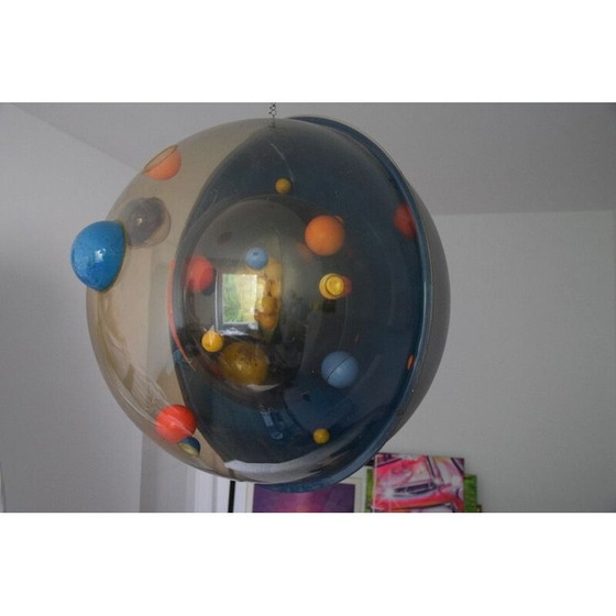 Image 1 of Sculpture vintage globe atomique univers pop art graff art 3D, 1970
