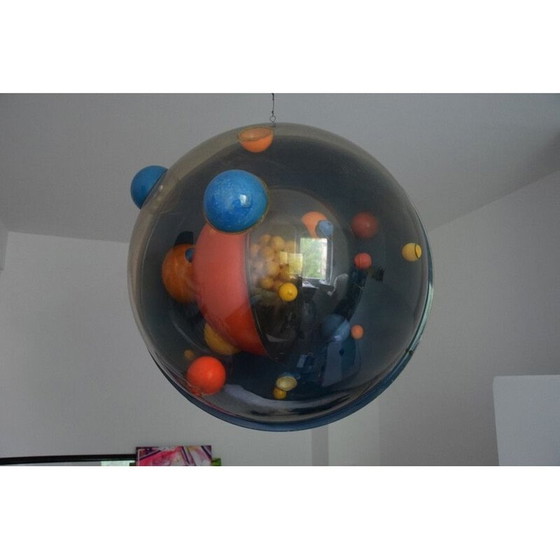 Image 1 of Sculpture vintage globe atomique univers pop art graff art 3D, 1970