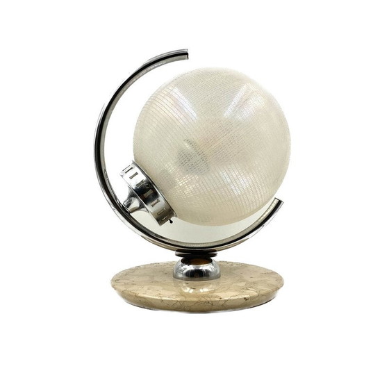 Image 1 of Lampe de table sphérique en verre de Murano pour Mazzega, Italie 1970