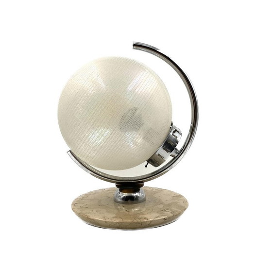 Image 1 of Lampe de table sphérique en verre de Murano pour Mazzega, Italie 1970