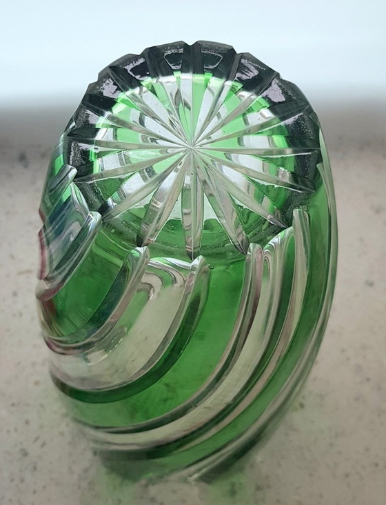 Image 1 of Vase en cristal de verre taillé Joh. Oertel