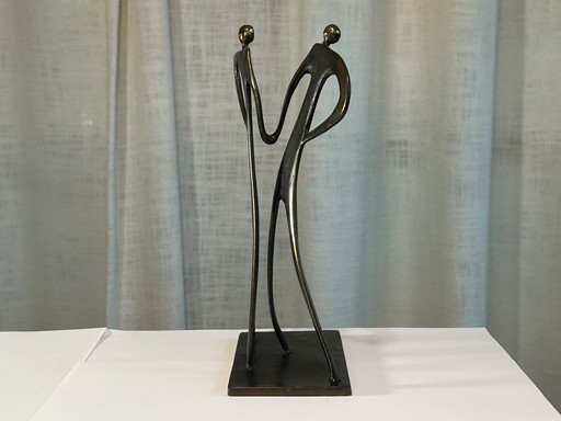 Corry Ammerlaan - Une poignée de main ferme - Sculpture en bronze - Artihove