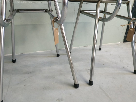 Image 1 of Chaises de cuisine de salle à manger en chrome Brabantia des années 60-70