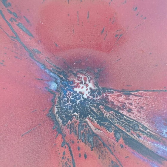 Image 1 of Bol carré rouge vintage par Matthieu Lievois