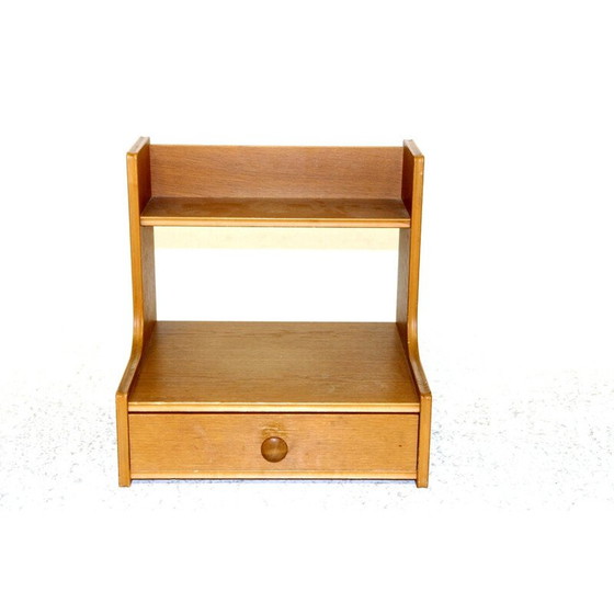 Image 1 of Console murale vintage en bois de chêne, Suède 1960