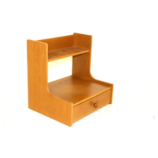 Console murale vintage en bois de chêne, Suède 1960