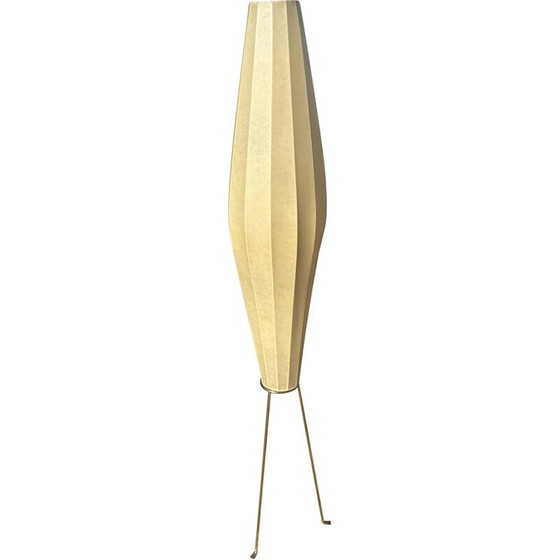 Image 1 of Lampadaire vintage en laiton et plastique par J.T. Kalmar, 1950