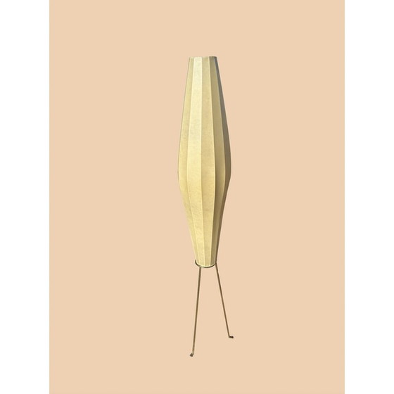 Image 1 of Lampadaire vintage en laiton et plastique par J.T. Kalmar, 1950