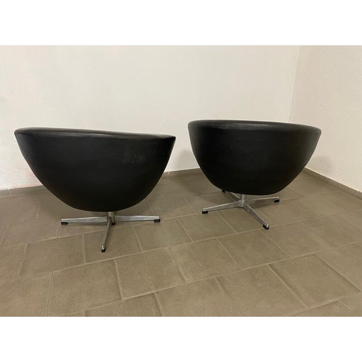 Paire de fauteuils pivotants vintage par UP Závody, Tchécoslovaquie 1970