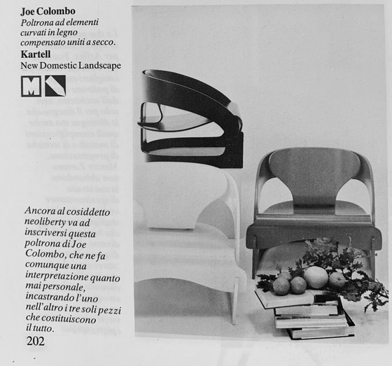 Image 1 of Fauteuil modèle 4801 par Joe Colombo pour Kartell, 1960S
