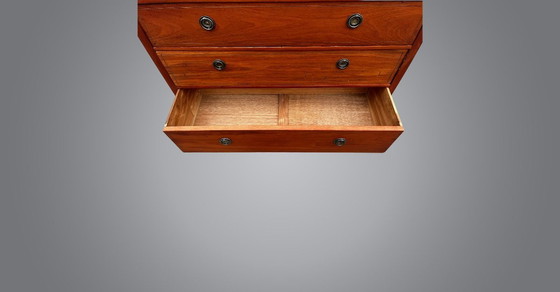 Image 1 of Commode vintage remise à neuf en bois massif de wengé Pickfords LTD